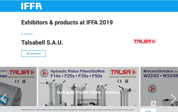IFFA 2019 – TALSA